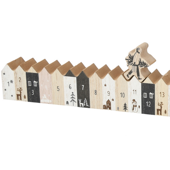 Decoratie houten adventskalender