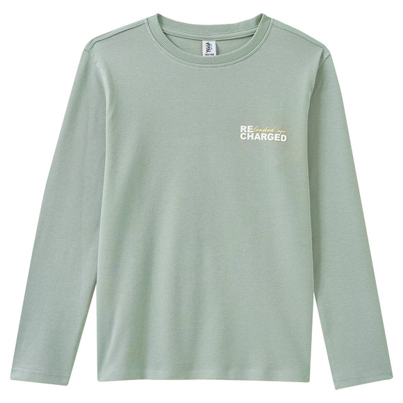 Jongensshirt met lange mouwen en rugprint