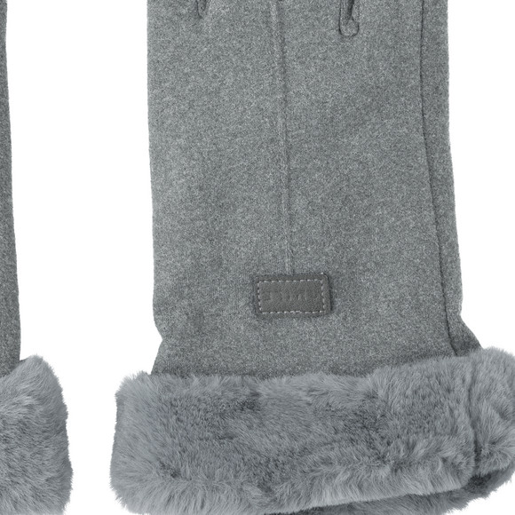 Damen Handschuhe mit Plüsch-Futter