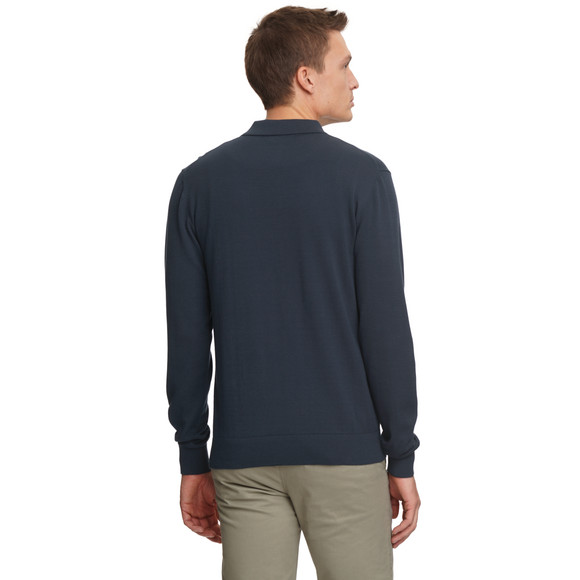 Gebreid poloshirt voor heren in basic look