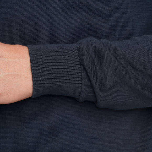 Gebreid poloshirt voor heren in basic look