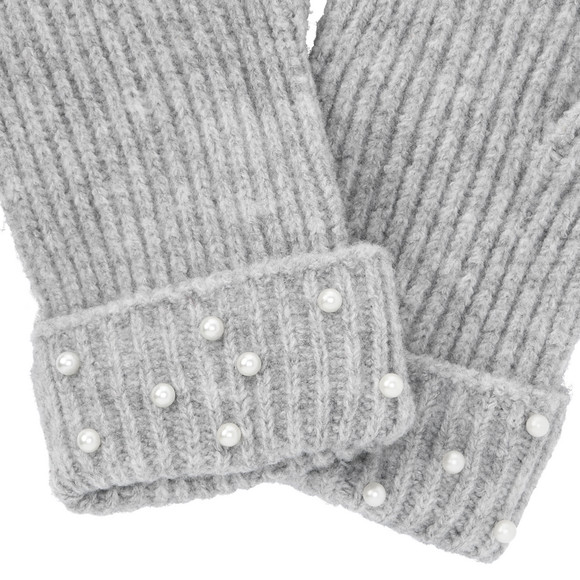 1 Paar Damen Handschuhe mit Zier-Perlen