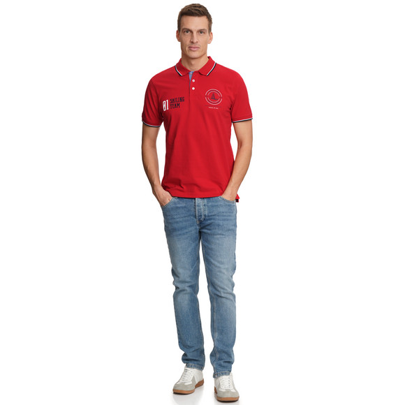 Herren Poloshirt mit Print