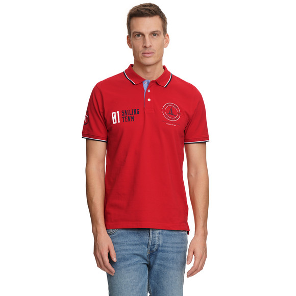 Herren Poloshirt mit Print