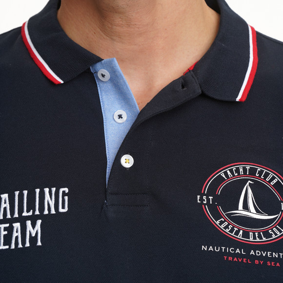 Herren Poloshirt mit Print