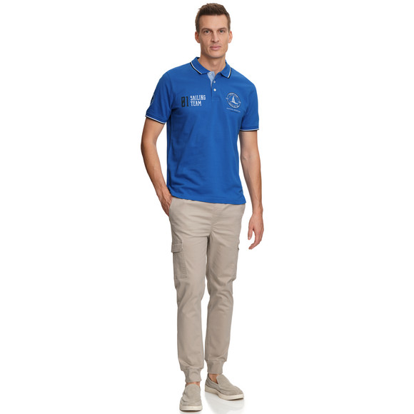 Herren Poloshirt mit Print