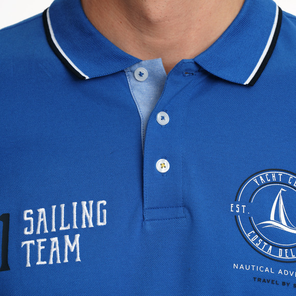 Herren Poloshirt mit Print