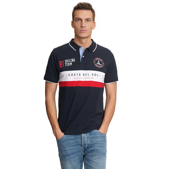 Herren Poloshirt im maritimen Look