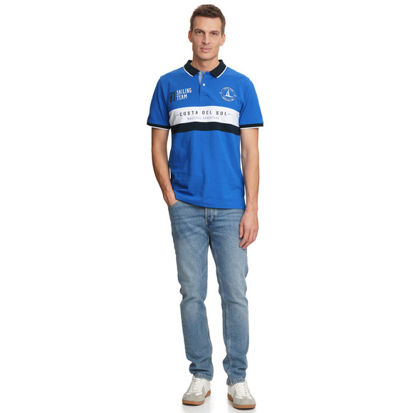Herren Poloshirt im maritimen Look
