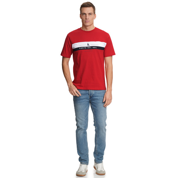 Herren T-Shirt mit Farbteiler