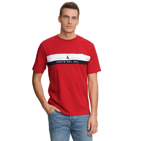 Herren T-Shirt mit Farbteiler