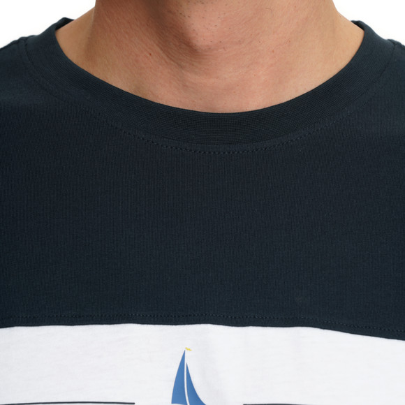 Herren T-Shirt mit Farbteiler