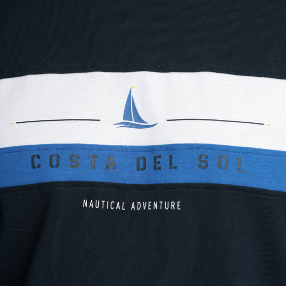 Herren T-Shirt mit Farbteiler