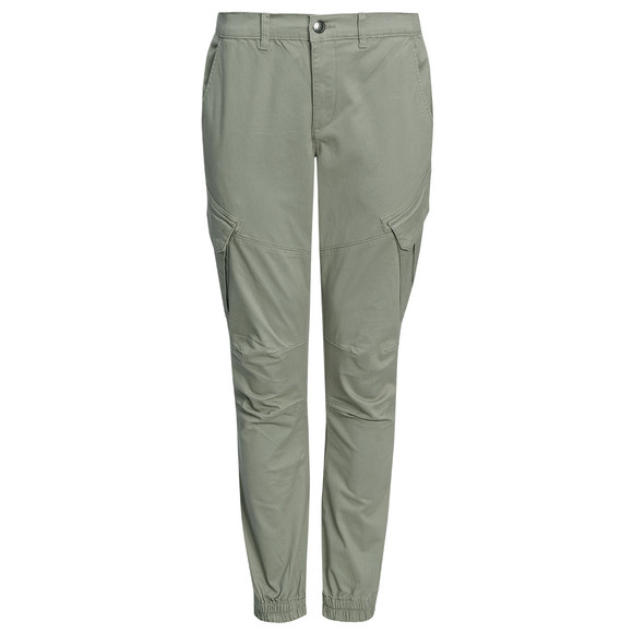 Herren Cargohose in Unifarben oliv