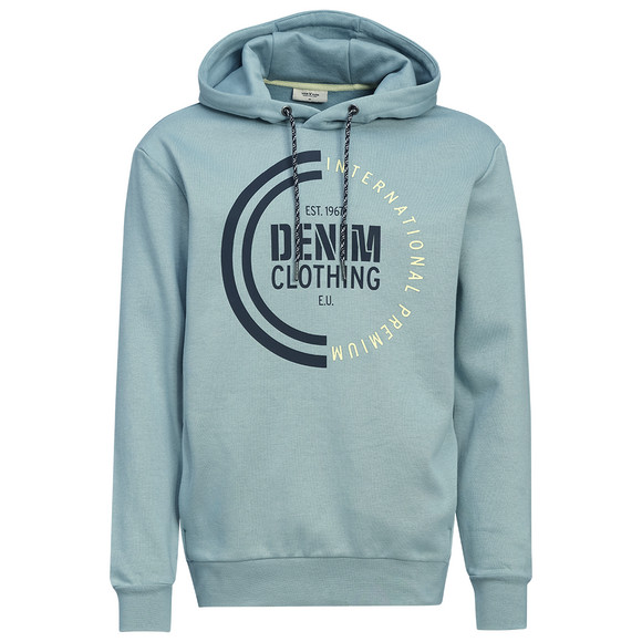 Herren Hoodie mit Print hellblau