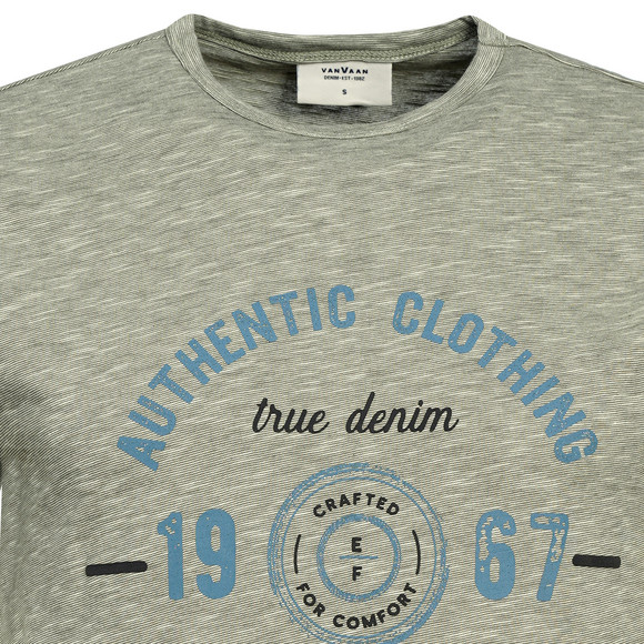 T-shirt voor heren in gemêleerde look