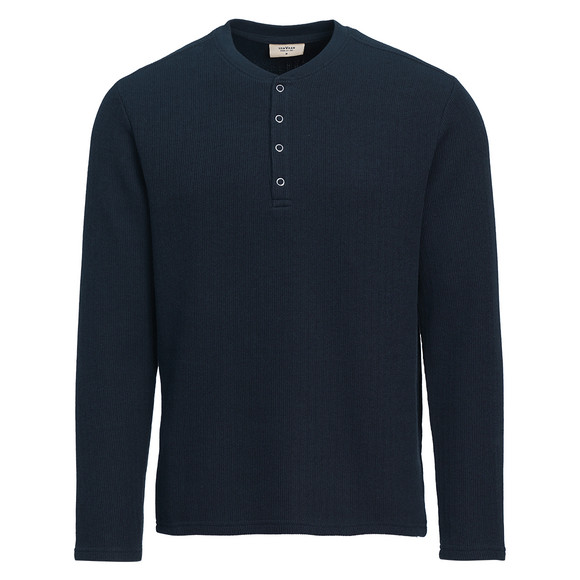Herren Langarmshirt mit Struktur