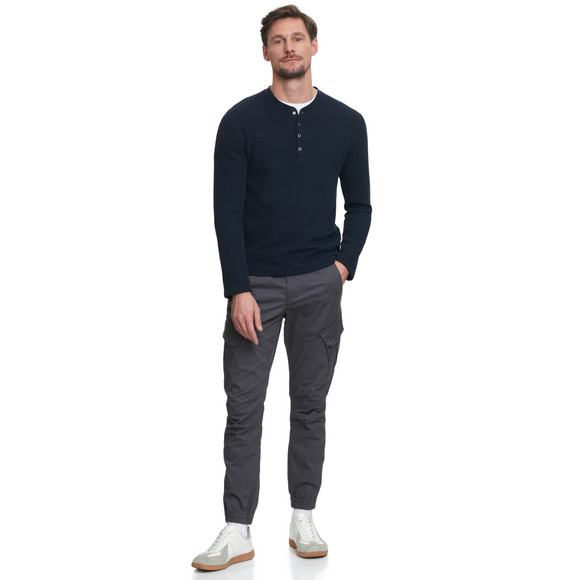 Herren Langarmshirt mit Struktur