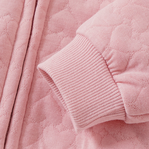 Mädchen Sweatjacke mit Herz-Steppung