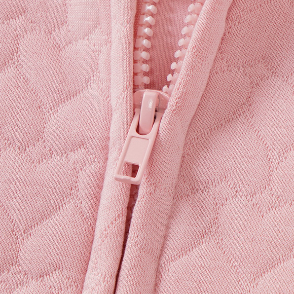 Mädchen Sweatjacke mit Herz-Steppung