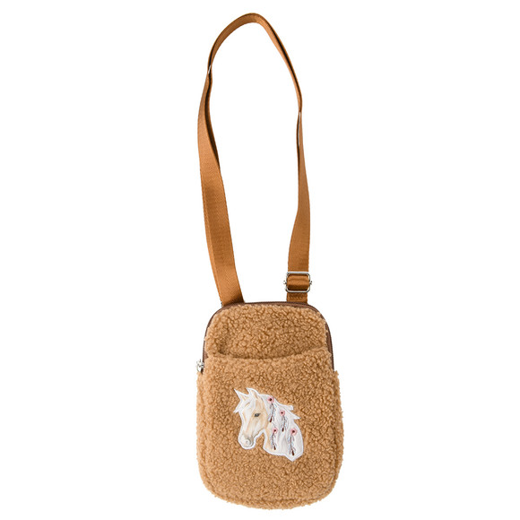 Meisjes hoesje voor mobiele telefoon lichtbruin