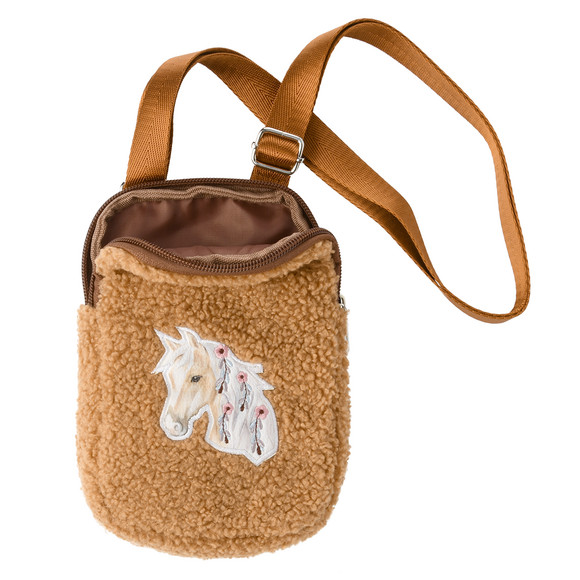 Mädchen Handytasche mit Pferde-Applikation