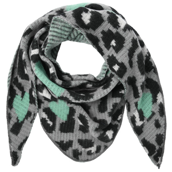 Dames driehoekige sjaal met leo patroon