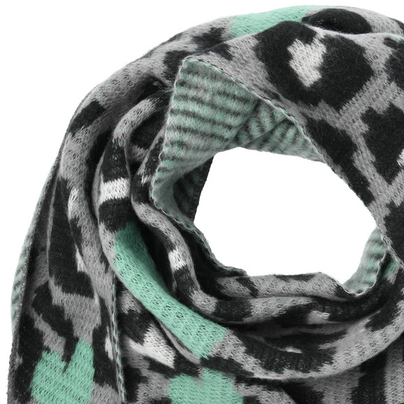 Dames driehoekige sjaal met leo patroon