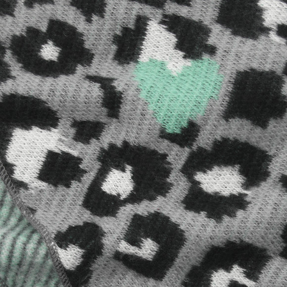 Dames driehoekige sjaal met leo patroon