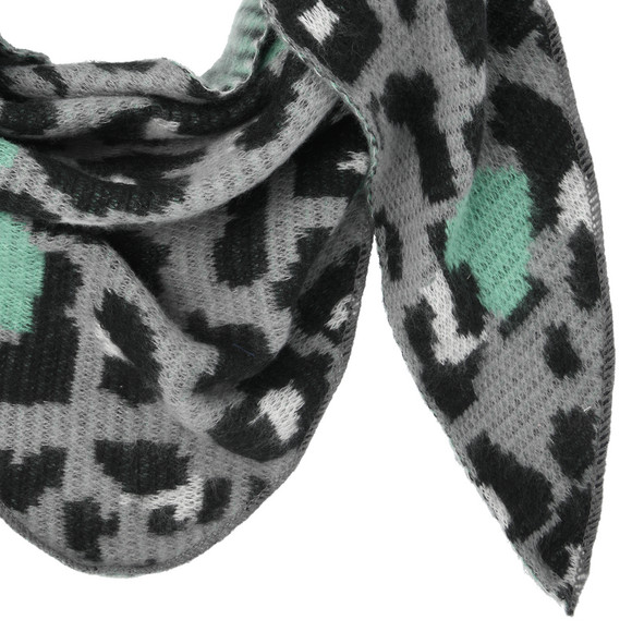 Dames driehoekige sjaal met leo patroon