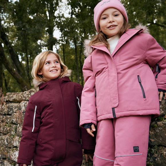 Mädchen Schneejacke in Unifarben