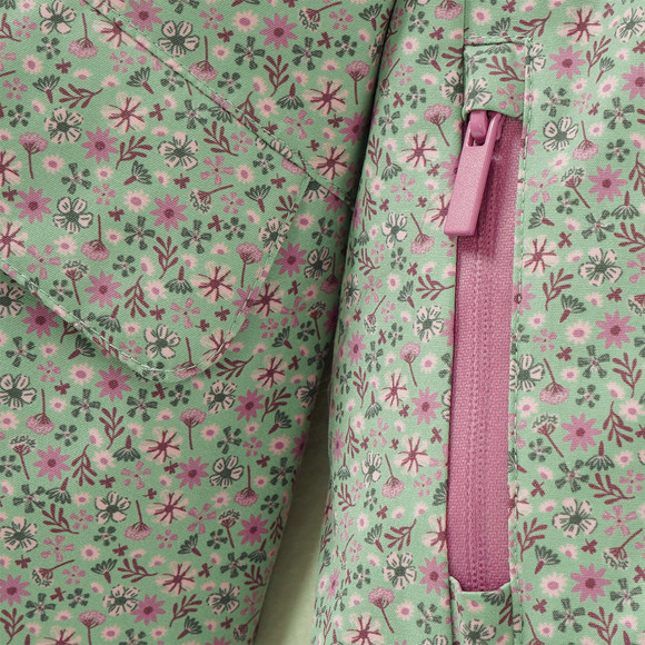 Mädchen Schneejacke mit Blümchen allover