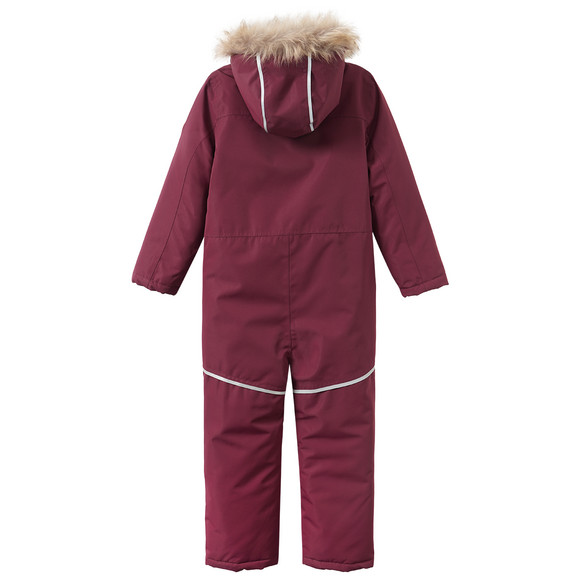 Mädchen Schneeoverall mit Fellkapuze