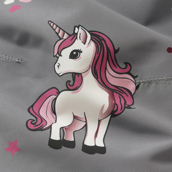 Mädchen Schneeoverall mit Einhorn-Motiven