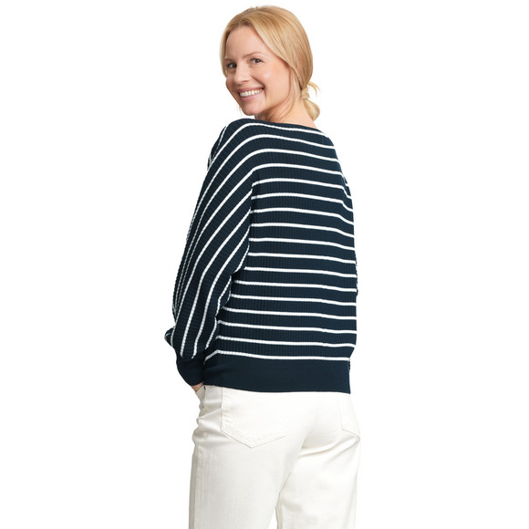 Damen Strickpullover mit Querrippen