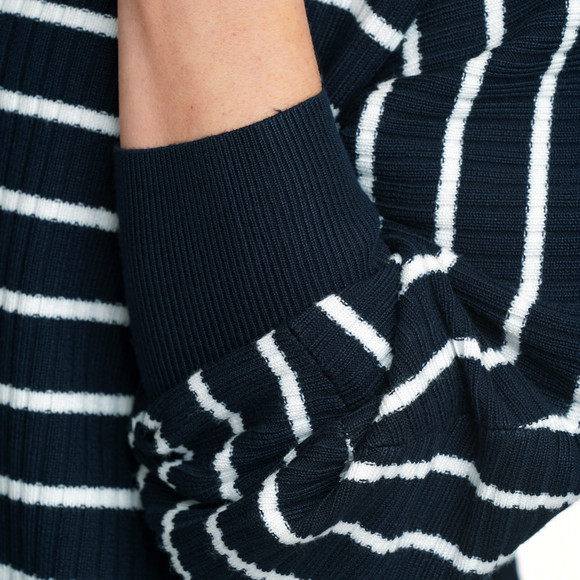 Damen Strickpullover mit Querrippen