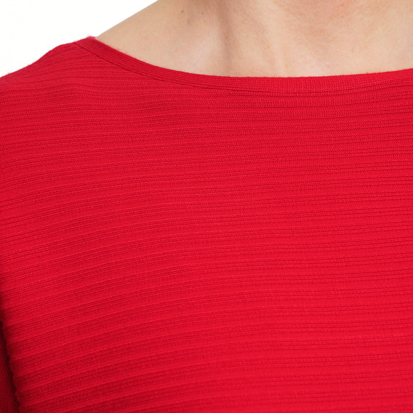 Damen Strickpullover mit Querrippen