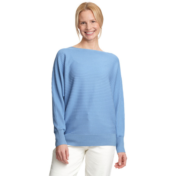 Damen Strickpullover mit Querrippen