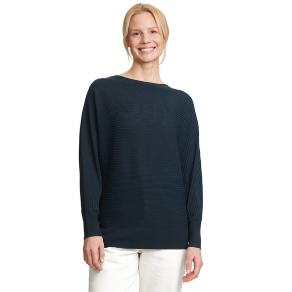 Damen Strickpullover mit Querrippen