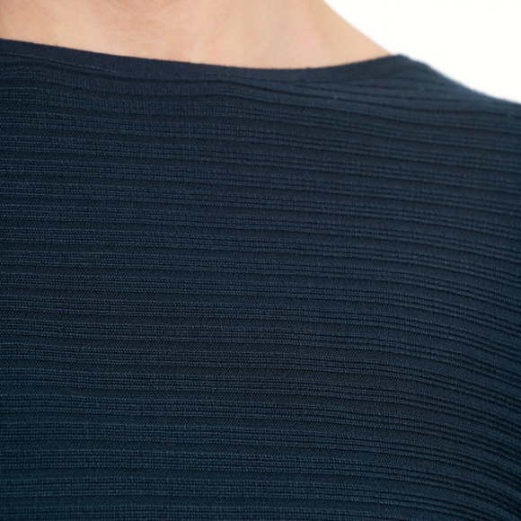Damen Strickpullover mit Querrippen