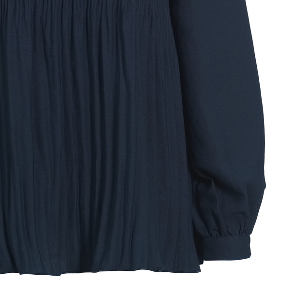 Damen Plissee-Bluse