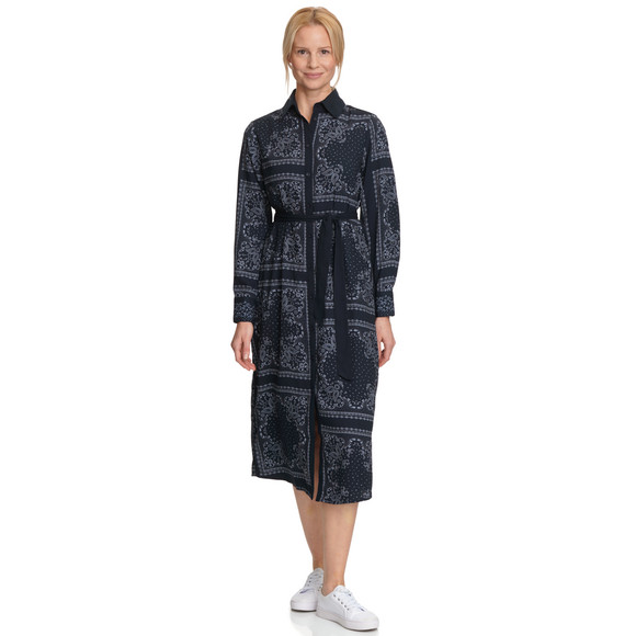 Damen Maxikleid mit Allover-Print