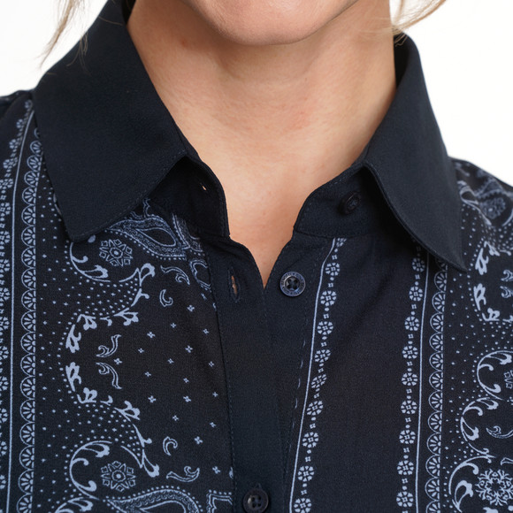 Damen Maxikleid mit Allover-Print
