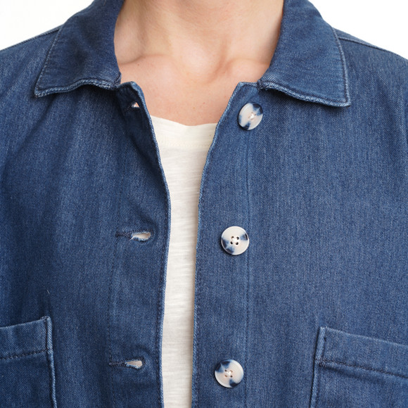 Damen Jeansjacke mit Knopfleiste