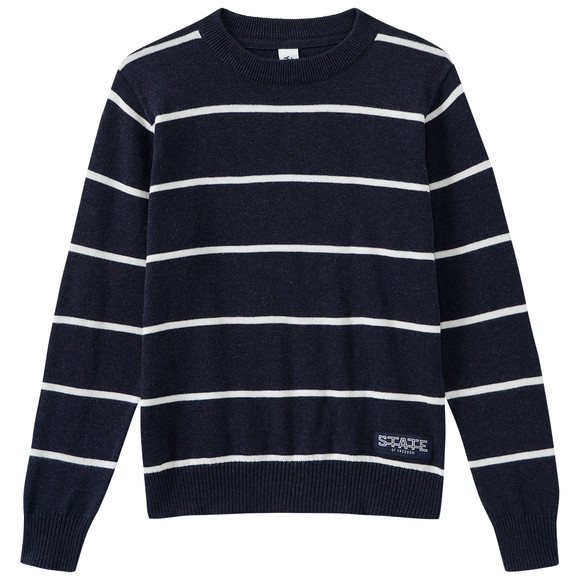 Jungen Pullover mit Streifen