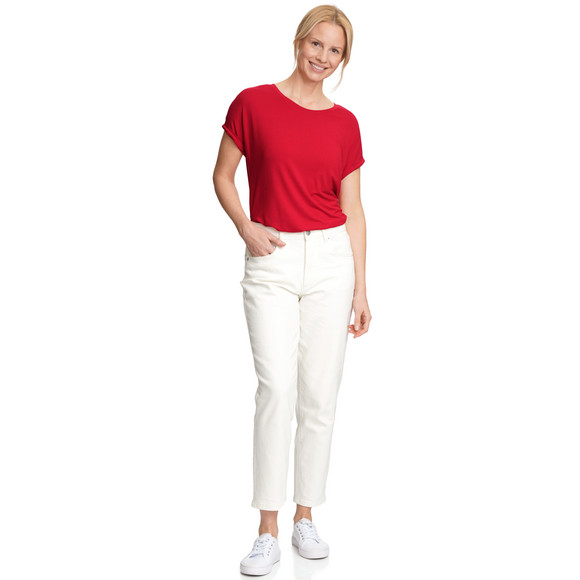 Damen T-Shirt unifarben