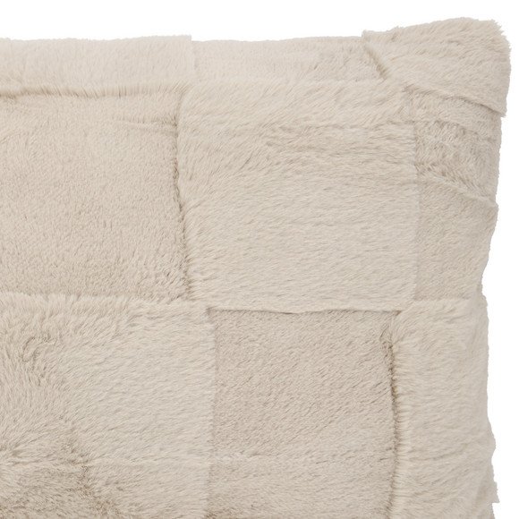 Kissenhülle mit Plüsch