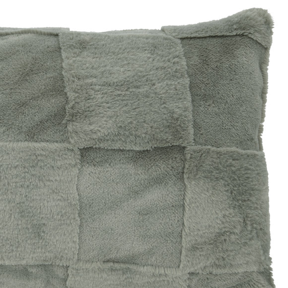 Kissenhülle mit Plüsch