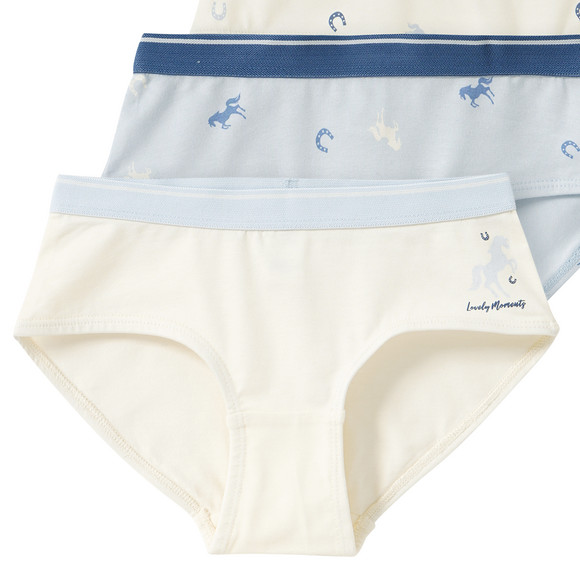 5 meisjesbroekjes met paardenmotieven