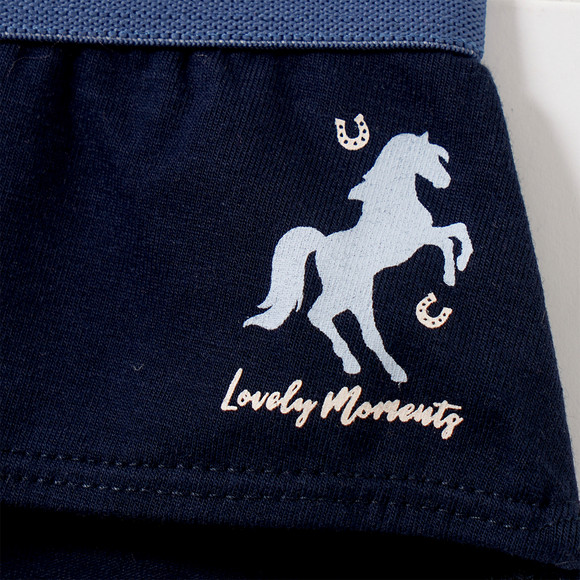 5 meisjesbroekjes met paardenmotieven